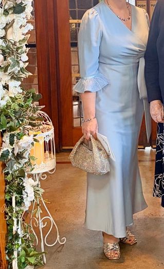 Coast baby blue dress for wedding