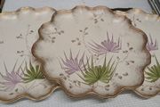 Vintage Scalloped Gilt Plates