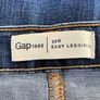Ladies Gap Medium Wash High Waisted Skinny Jeans Image 2