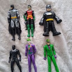 Marvel Batman_Robin_Joker_ Riddler Action Figures