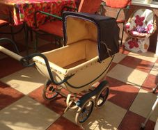 antique dolls pram