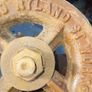 Another Beautiful Large Heavy Antique Iron Pulley Image 5