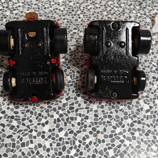 Pair of Tonka Mini Red Coupe Race Sports Cars from 1970s
