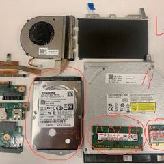 [bargain] Dell Laptop Parts Bundle 500gb Hdd, 4gb Ram, Wifi, Fan