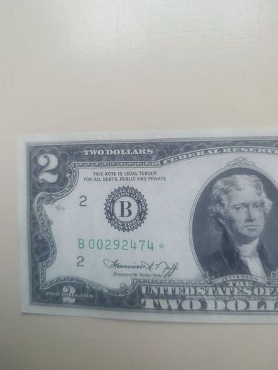 1978 UNC 2 Dollars Banknote