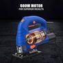 SALE | Jigsaw, 600W Electric Jigsaw Tool, 800 3000SPM Cutting in Wood 60mm, 6 Variable Speeds, 4 Orbital Sets, Bevel Cutting 45 , Corded Jig Saw for Wood and Metal Cutting Image 2