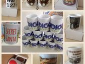 50 x personalised custom printed mug gift photo logo text