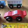 Little Town Wooden toy vehicles X 4 Image 2