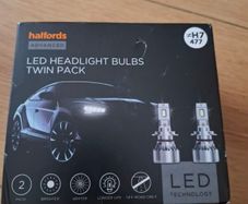 Halfords Advanced LEDr H7 477 Headlight Bulb Twin Pack