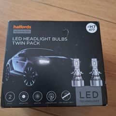 Halfords Advanced LEDr H7 477 Headlight Bulb Twin Pack
