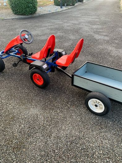 Berg go kart and trailer