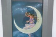 Fairy on the Moon picture, Home decor, Gift, Picture