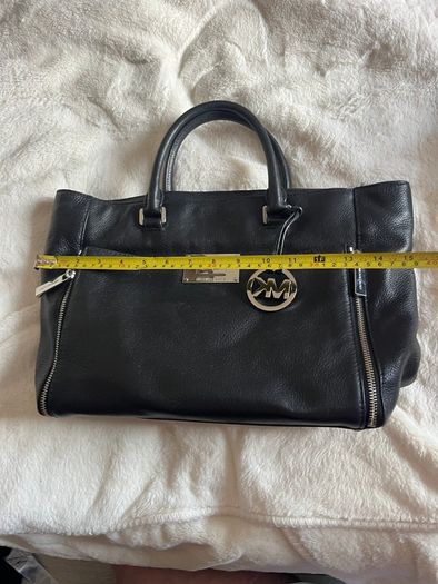 Michael Kors Black Pebbled Leather Handbag