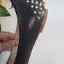 Alexander McQueen Black Leather Studded Pointed Flats Sz 40 (Fit 7UK) - Rrp 375 (New) Image 2