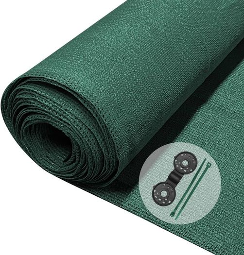 NEW SALE | Privacy Netting 1x10m Garden Screening HDPE Shading Net, 75 Percent Shading Rate UV resistant, Tear Resistant Windbreak Fencing with Holes and Cable Ties, Green