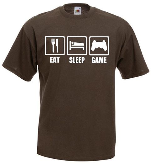 Eat Sleep Game  Mens funny gaming, gamer t-shirts TEE TOP SHIRT GREAT GIFT PRESENT