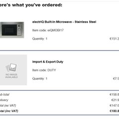 Built in microwave