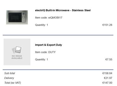 Built in microwave