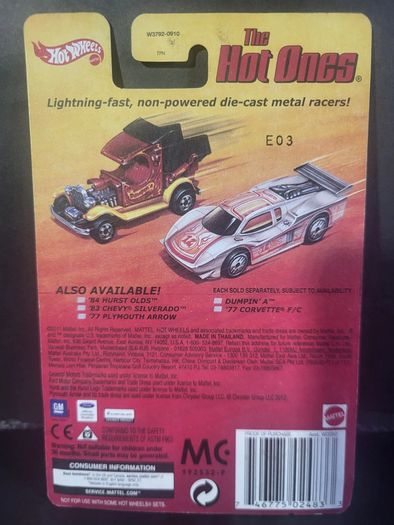 Hot Wheels The Hot Ones 1983 Chevy Silverado Pickup Blue VHTF