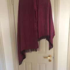 Large scarf pink with beading in ends