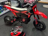 Kids electric dirt bike with free full face helmet