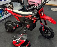 Kids electric dirt bike with free full face helmet