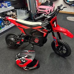 Kids electric dirt bike with free full face helmet