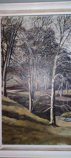 A very old hand-painted painting on canvas