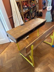 vintage school desk