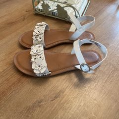 Next white floral sandals uk3 excellent condition!
