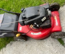 petrol lawnmover