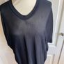 Cos viscose fine knit black tunic - 10-12 Image 3