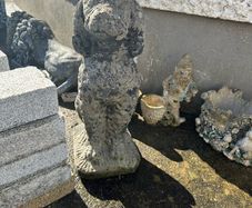 Garden stone ornaments dog