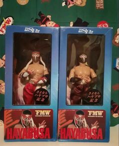 Hayabusa Wrestling Figures (Red & Maroon Variants) WWE WCW ECW TNA AEW