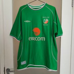 Vintage Umbro 2002 Republic of Ireland World Cup home jersey