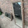 pair of vintage ornate framed mirrors old pub window divider originally mounted back to back Image 5