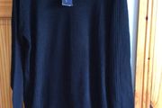 BNWTS Mens Black partially Ribbed Jumper size XL includes postage