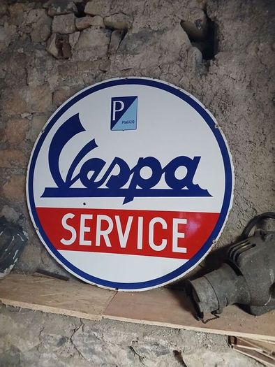 Original vespa dealer sign