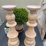 Wood candle holders 40x12cm Image 4