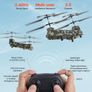 Helicopter, 2.4GHz Military Remote Control Helicopter, 3.5 Channel RC Airplane for Kid, 20 Mins Flight Time, One-Key Takeoff/Landing & LED Lights, Flying Plane Toys for Kids Ages 8 and up Image 7