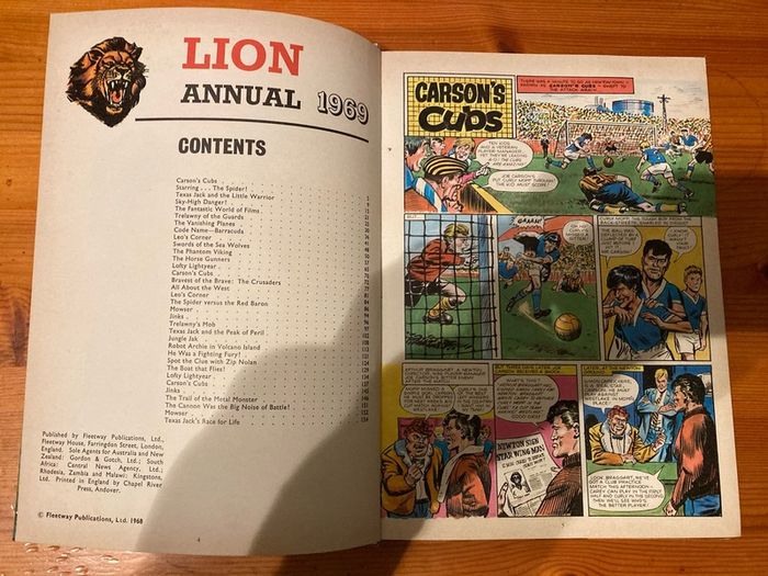 Comic: 'LION' annual 1969