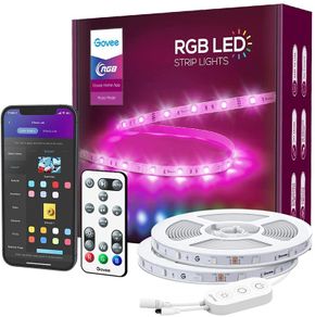 Alexa LED Lights 15m, Smart WiFi RGB LED Strip Lights APP Control and Google Assistant Compatible, Music Sync Color Changing for Bedroom, Living Room, Home, Party, 2 Rolls of 7.5m