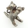 Vintage Cat Silver Charm Image 3