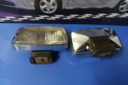 Driving lights with chrome metal backs
