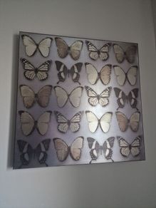 butterfly canvas decor
