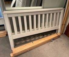 Beautiful White 4Ft 6 Double Wooden Bed Frame - Can Deliver