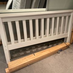 Beautiful White 4Ft 6 Double Wooden Bed Frame - Can Deliver