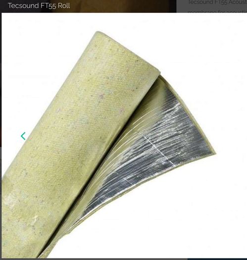 New Full Roll Tecsound FT55 Acoustic Duct Wrap Pipe Lagging