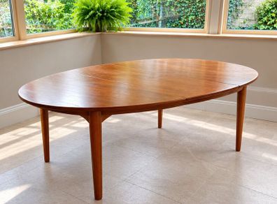 Mid-Century Oval Dining Table