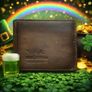 Handmade Brown Leather Bifold Wallet Image 2